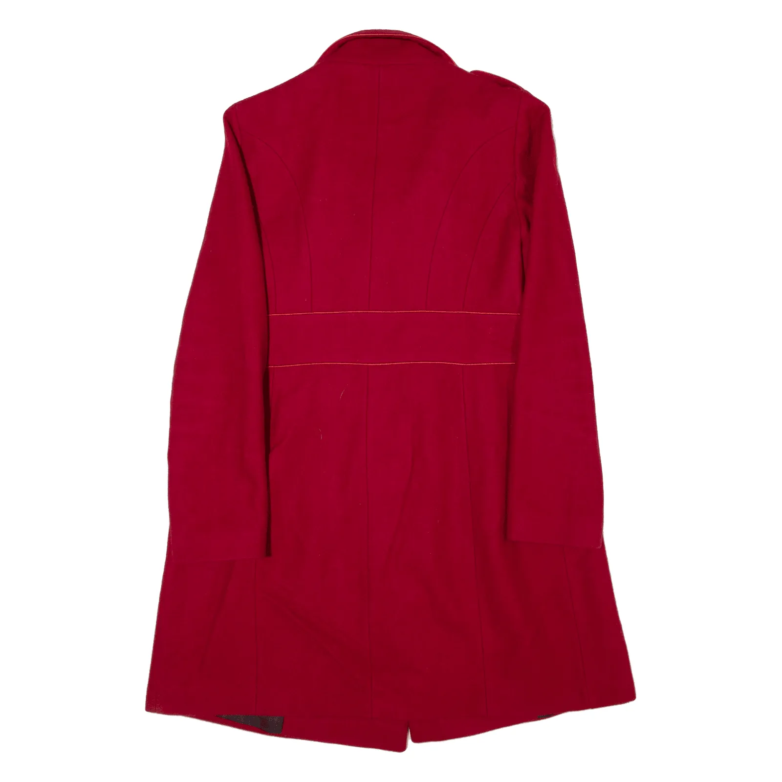 123 PARIS Overcoat Coat Red Wool Womens M
