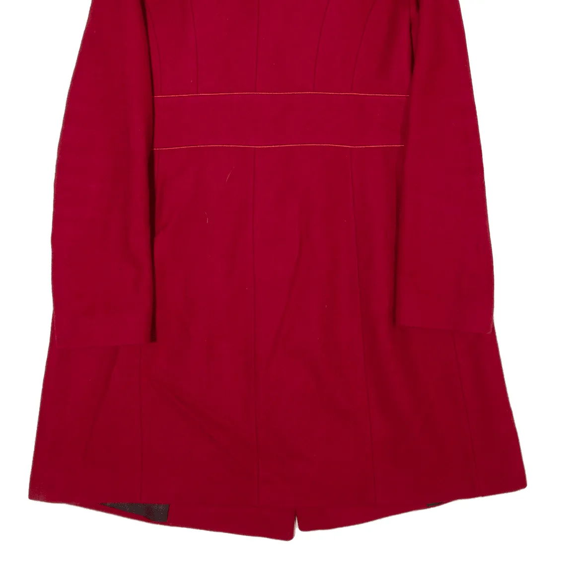 123 PARIS Overcoat Coat Red Wool Womens M
