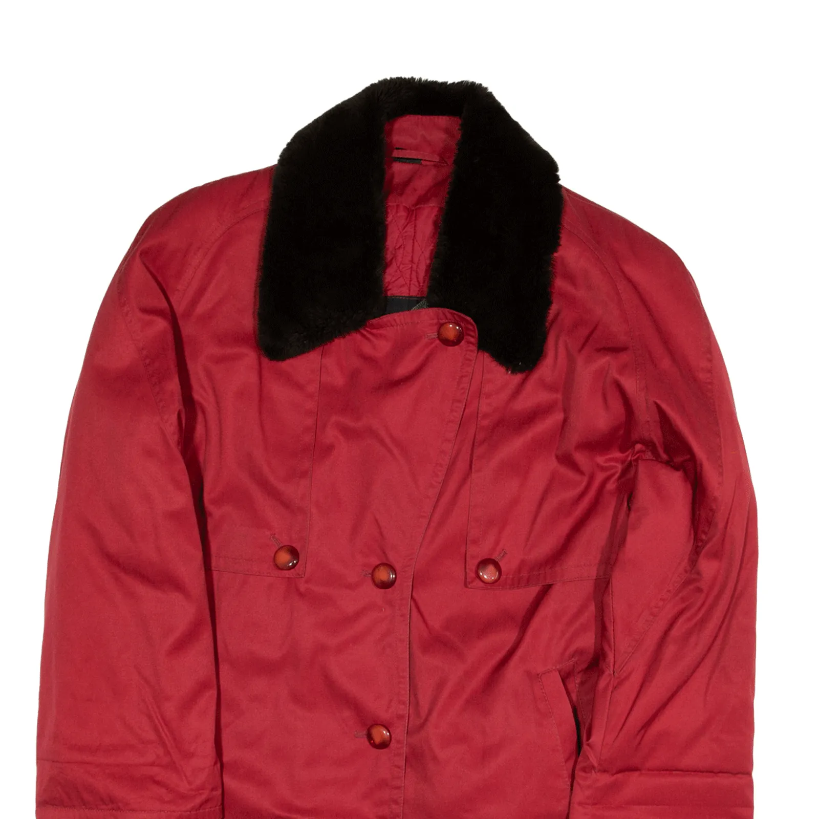 4 SEASONS Overcoat Jacket Red Womens UK 12