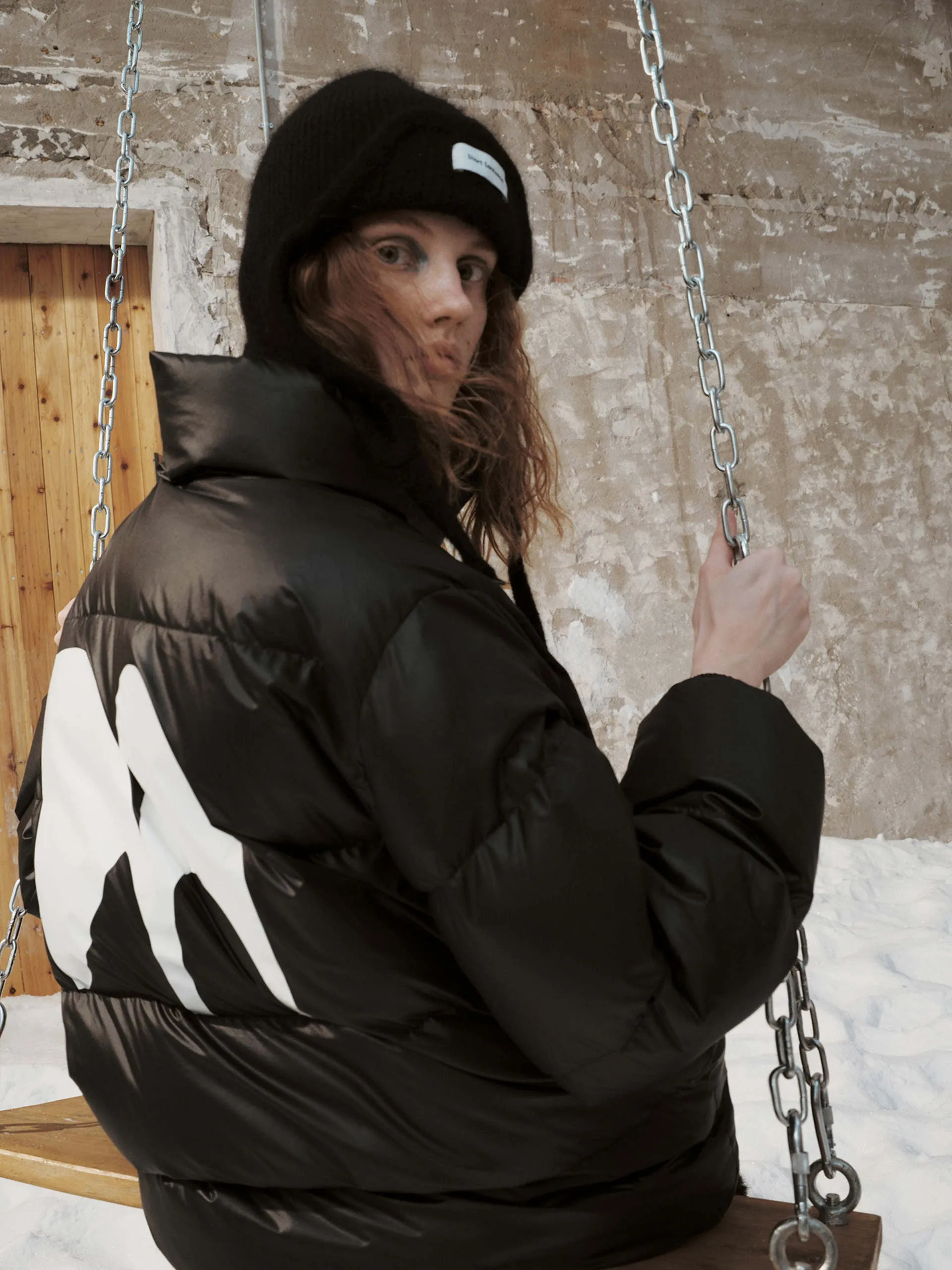 Back Logo Puffer Down Jacket