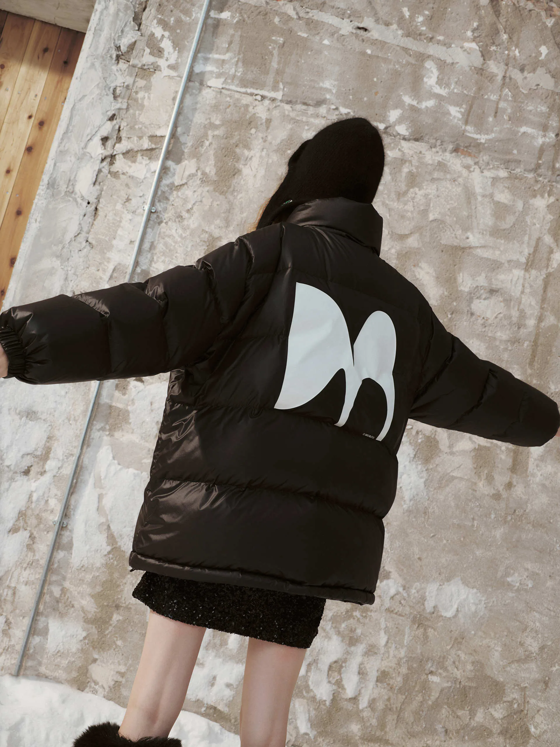 Back Logo Puffer Down Jacket