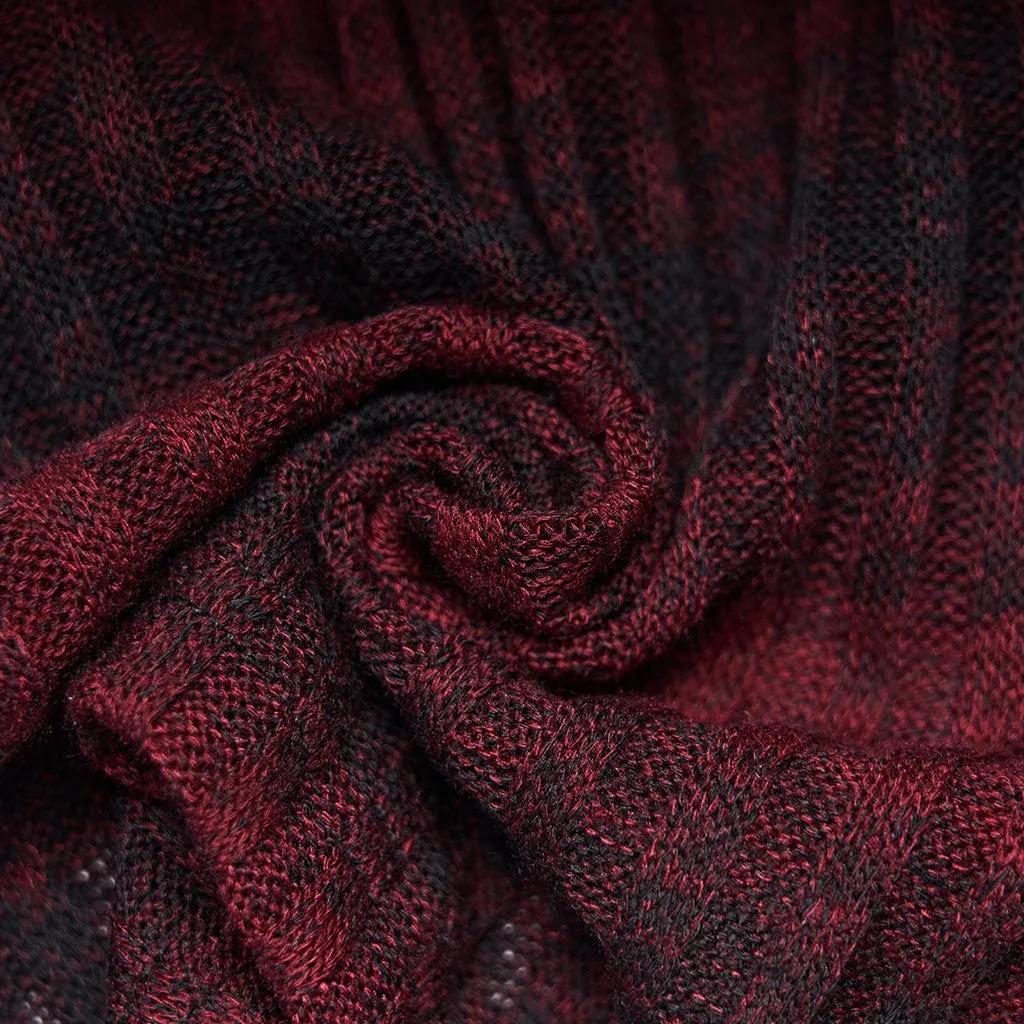 Black and Red Grunge Leg Warmers