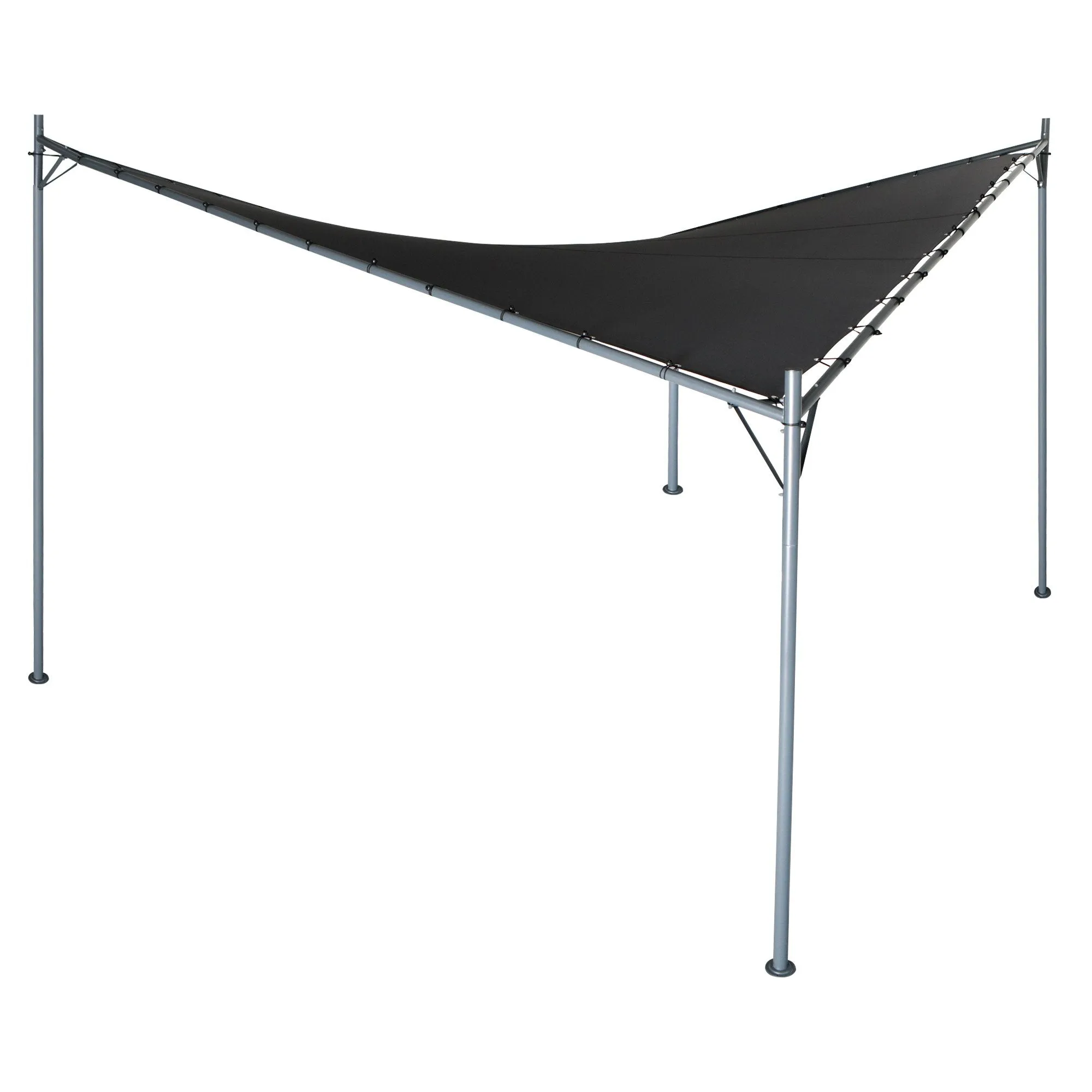 Butterfly Design 3x3m Steel Gazebo, UPF 50 , Charcoal