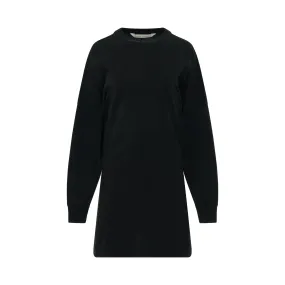 Classic Logo Oversize Mini Dress in Black/White