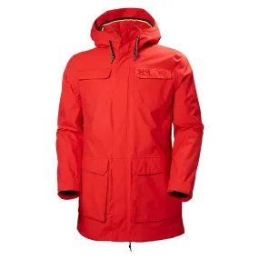 Helly Hansen Men's Alert Red Captains Rain Parka
