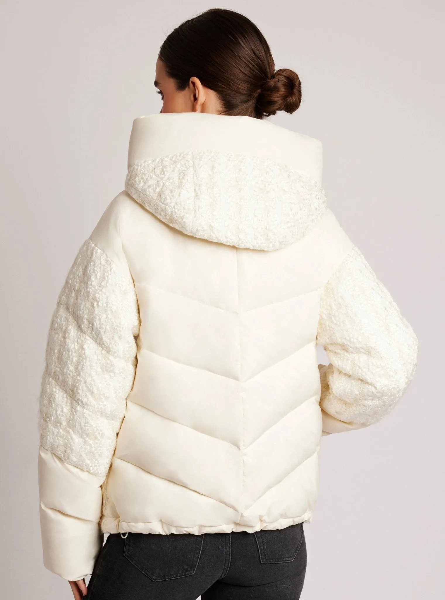 Irina Boucle Puffer Gold Trims Down Filled FINAL SALE
