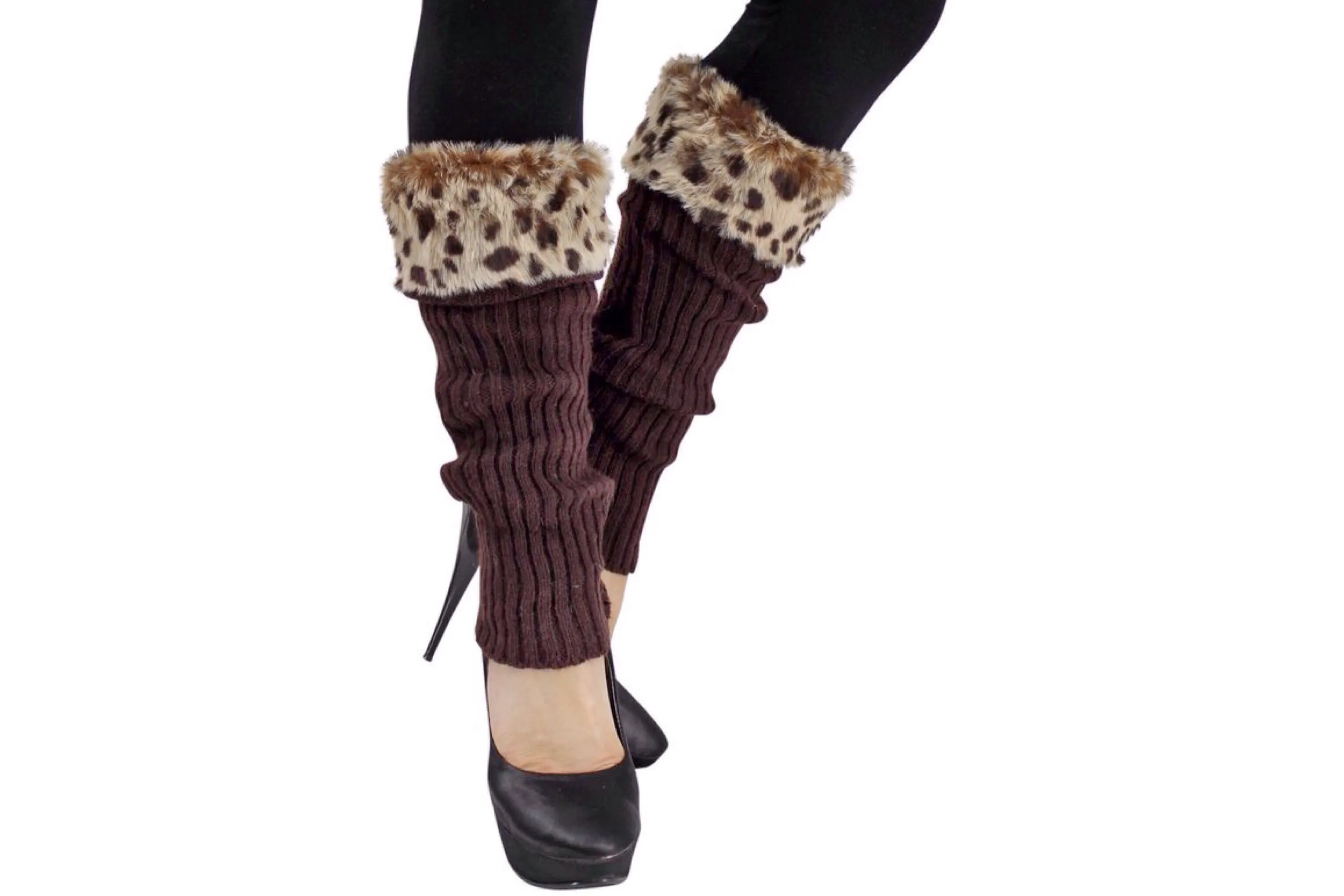 Knit Leg Warmers (Cheetah & Zebra)