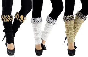 Knit Leg Warmers (Cheetah & Zebra)