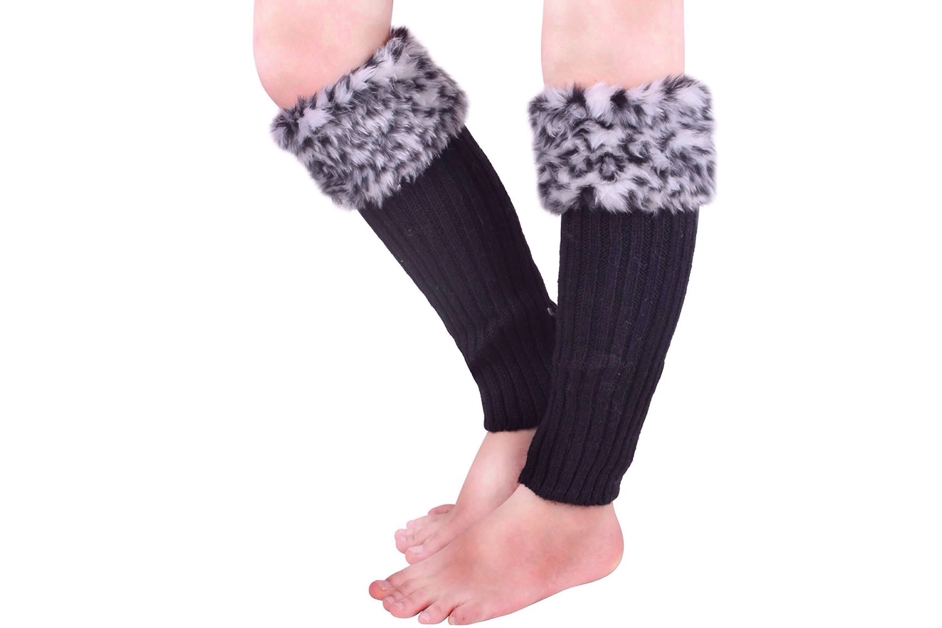 Knit Leg Warmers (Cheetah & Zebra)