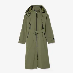 Long Oversized Water Repellent Hooded Parka - BF3265