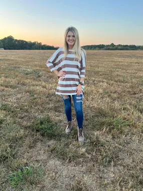 Mocha Striped Tunic