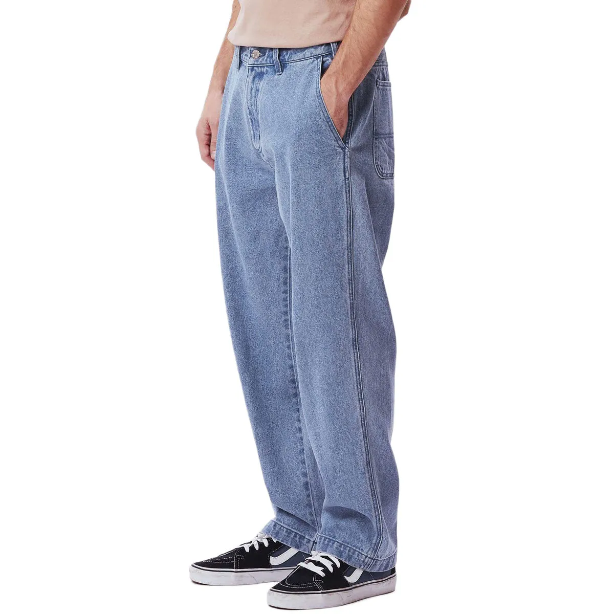Obey Organic Hardwork Carpenter Pants - Light Indigo