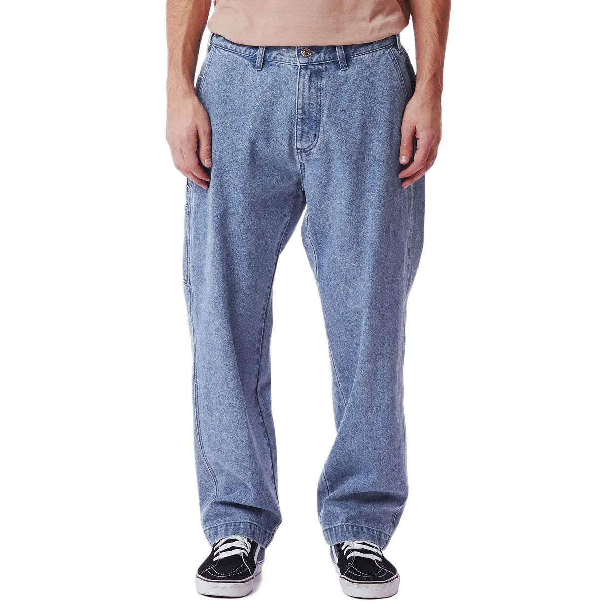 Obey Organic Hardwork Carpenter Pants - Light Indigo