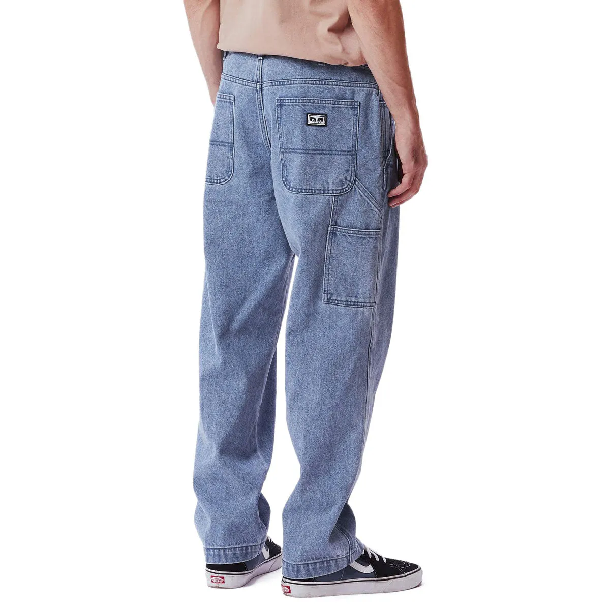 Obey Organic Hardwork Carpenter Pants - Light Indigo