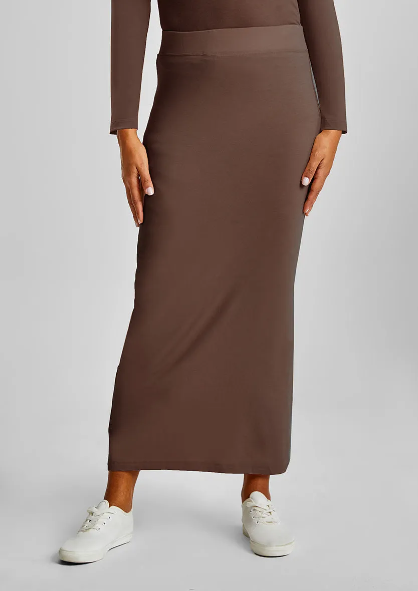 Pencil skirt-Plain Jersey Cotton