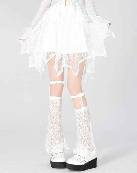 Puff lace leg warmers