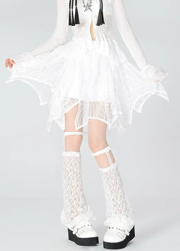 Puff lace leg warmers