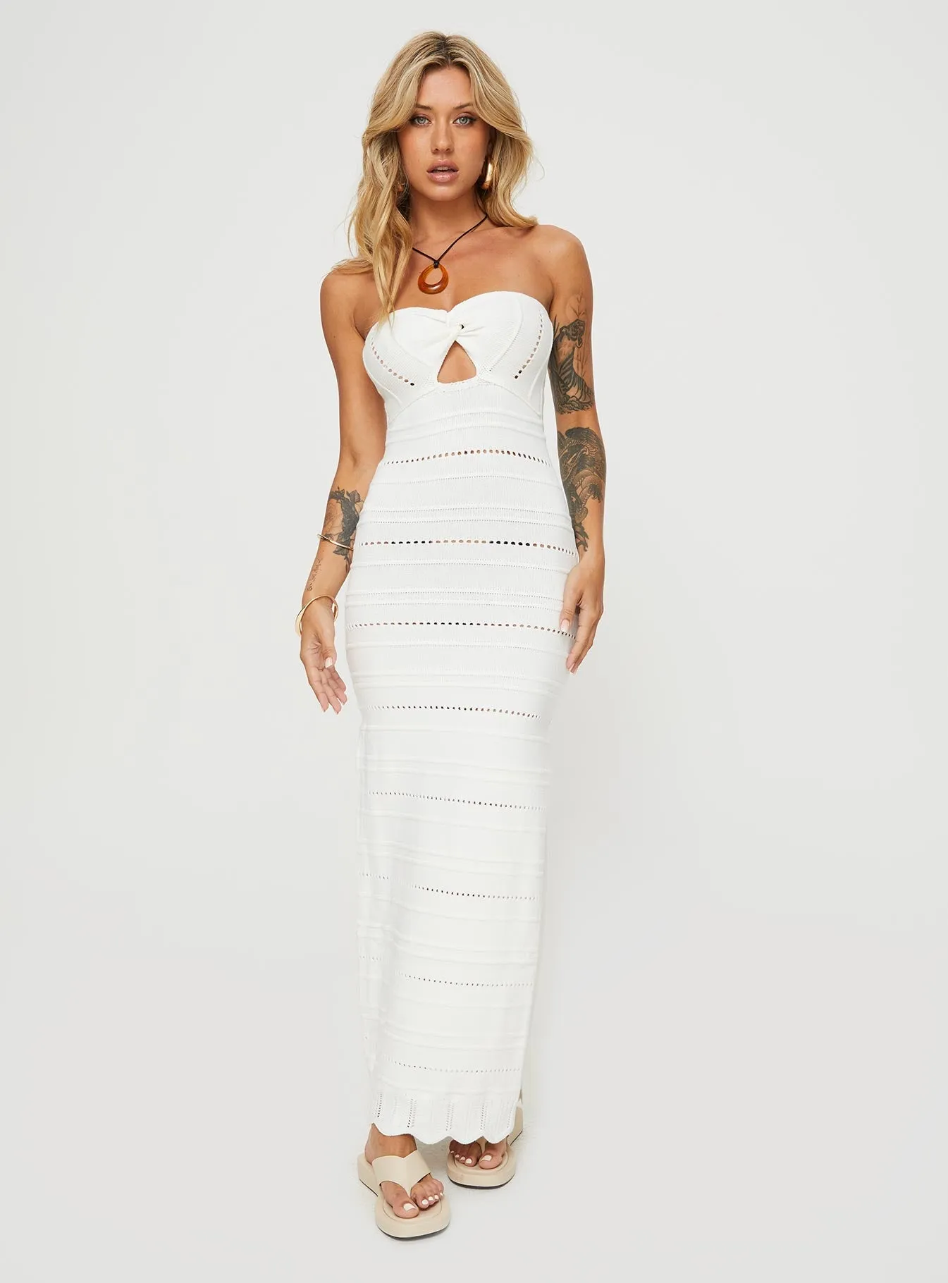 Toleet Cazwell Maxi Dress Cream