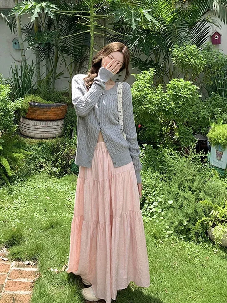 Two Layered Long Skirt